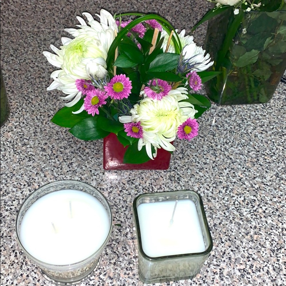 Two Handmade candles .. L.I.T by meg